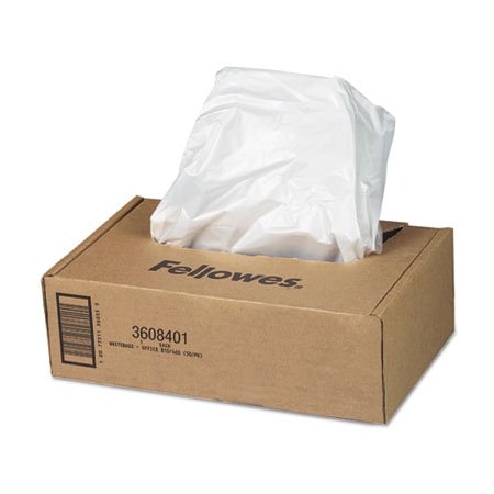 Fellowes Fellowes, SHREDDER WASTE BAGS, 16-20 GAL CAPACITY, 50PK 3608401